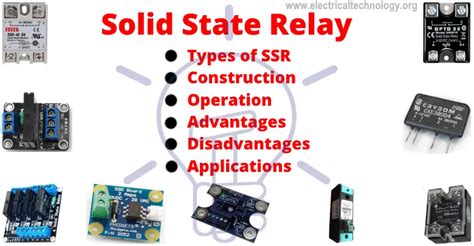 Solid State Relay Types of SSR Relays Types & Operation