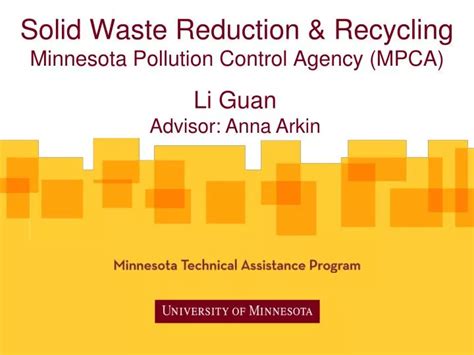 Solid Waste Disposal - Minnesota Pollution Control Agency