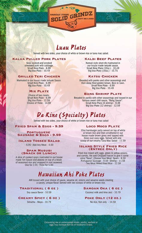 Click here to browse through the menu & order your favorite food for pickup or delivery from Solid Grindz Hawaiian BBQ.