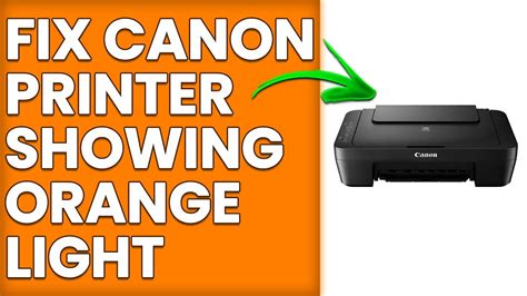 Solid orange light on canon printer.  In this video tutorial I will sho...