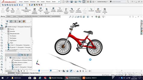 Solid works bisiklet çizimi. 