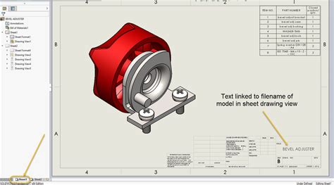 SolidWorks Drawing Sheet