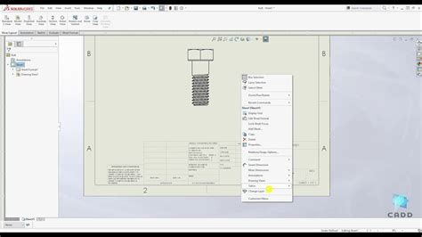 SolidWorks Tutorial for Beginners 95 How to Change Drawing Scale