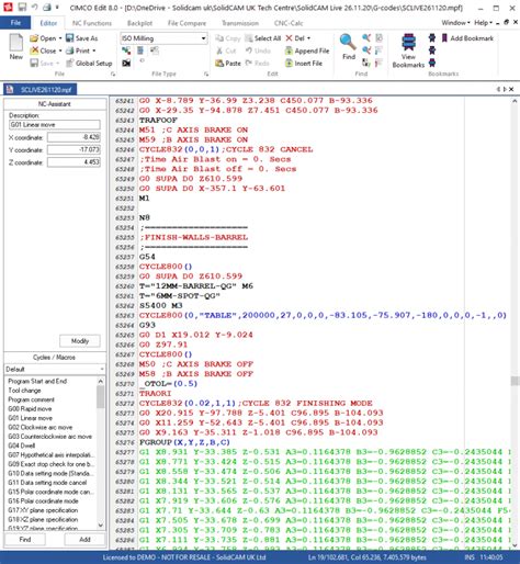 Solidcam post processor editor.  Write, edit, and collaborate anywhere.  A SolidCam postproce...