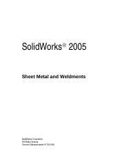 Solidworks 2005 sheet metal and weldments training guide and training cd. - 2003 toyota highlander owner 39 s manual.