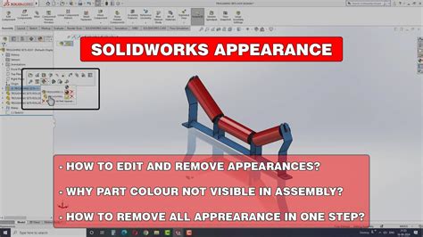 Solidworks appearance not updating in assembly.  You can reapply appearances...