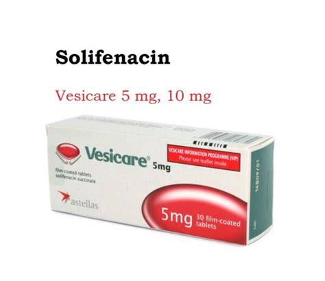 Solifenacin – a medicine for treating symptoms of an …