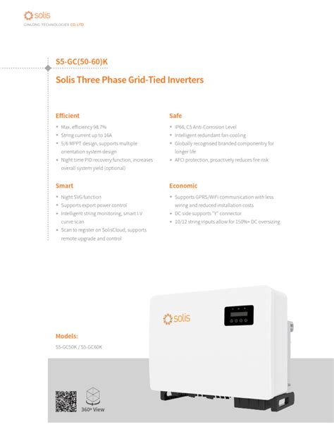 Solis 70kw inverter datasheet.  Detailed profile including pictures, certification d...