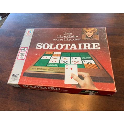 Solitaire Poker Milton Bradley