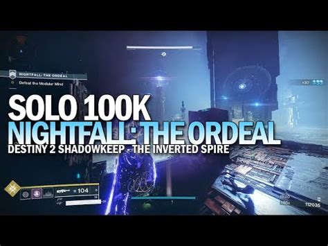 Solo 100k nightfall. .  ...