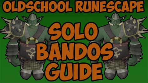 Solo bandos. Still, Graardor is a fairly flexible boss and you can grab a lot of his high-quality loot for yourself. When soloing the general, you need to bring both gear and weapons … 