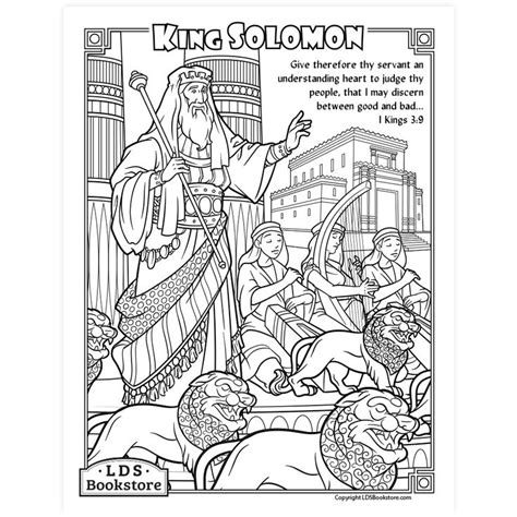 Solomons Temple Coloring Page