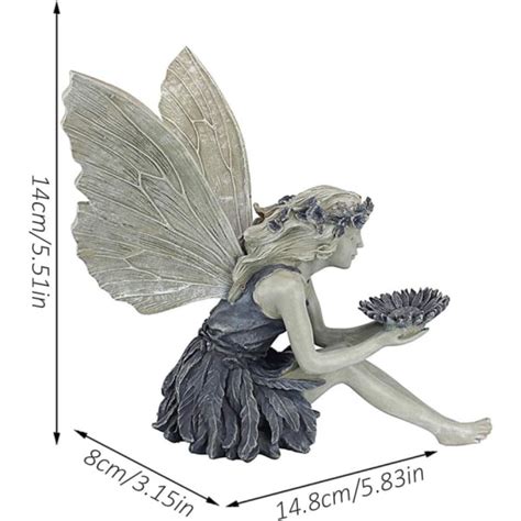 Solros Fairy Staty Resin Ornament Köp på Tradera (591609769)