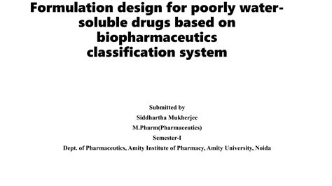 Solubility of drugs in physical pharmaceutics notes pdf.  Formulation of poorly water-soluble ...