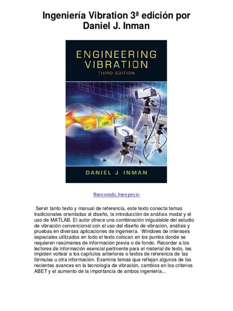 Soluciones manual de ingeniería vibraciones inman 3ª edición. - True discipleship companion guide by john m koessler.