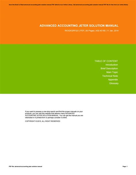 Solusi manual advanced accounting jeter 6. - Aci 546 3r 14 guide to materials selection for concrete.