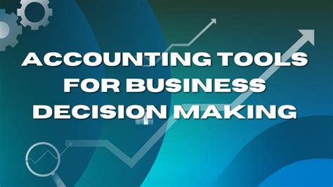 Solution Accounting Tools For Business Decision Making