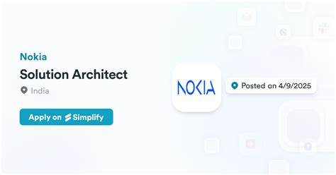 Solution Architect Nokia Salary