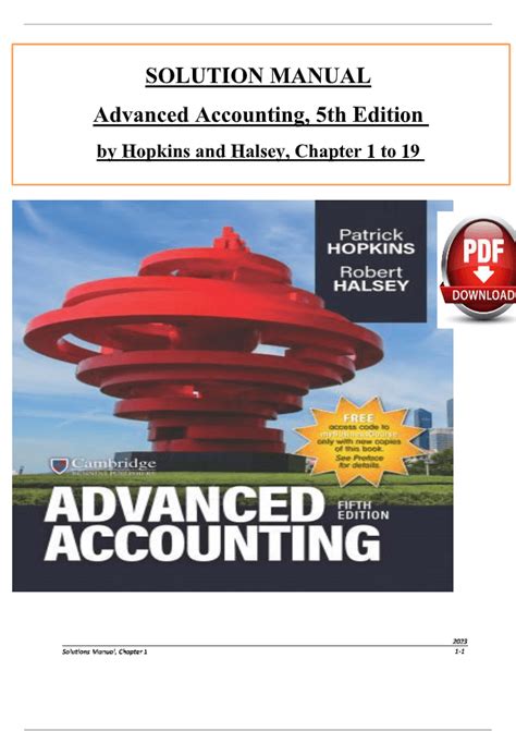 Solution Manual Advanced Accounting 5th Edition Free