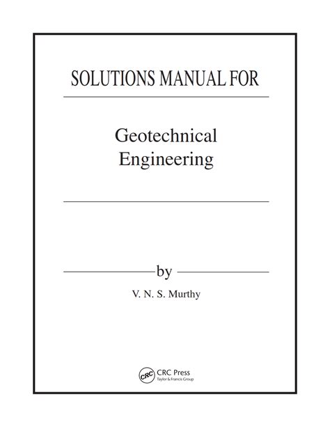Solution Manual An Introduction To Geotechnical Engineering