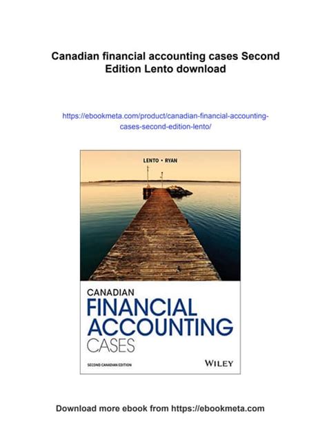 Solution Manual For Accounting Cases And Concepts By Lento And Ryan Pdf