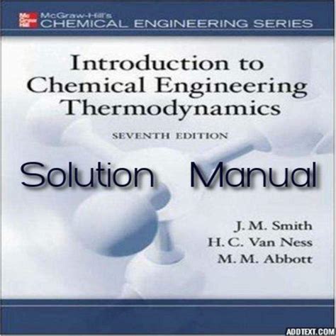 Solution Manual For Introduction To Chemical Engineering Thermodynamics 7th Edition