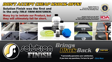 Solution finish for sale.  Inventor and Founder of Solution Finish Trim Rest...