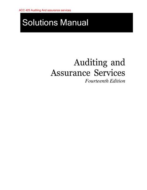 Solution manual auditing and assuarance service. - Monuments de la notation ekphonétique et neumatique de l'église latine..