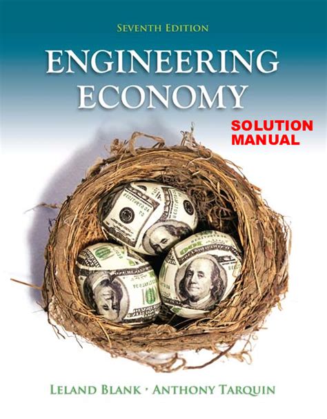 Solution manual blank engineering economy 7th edition. - Moralisches lesebuch für kinder und kinderfreunde.