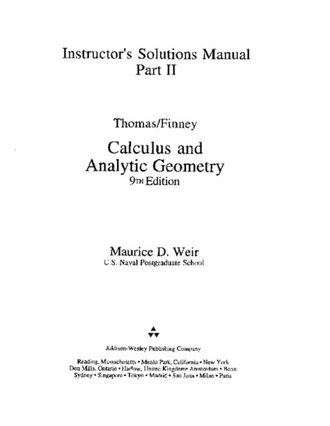 Solution manual calculus thomas finney 9th edition. - Bibliographie critique d'intérêt ethnomusicologique sur la musique malagasy.