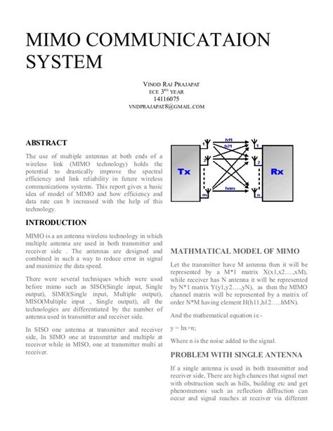 Solution manual coding for mimo communication systems. - Industria acuícola del camarón en la región mar de cortés.
