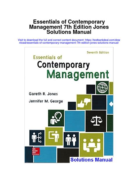 Solution manual contemporary management 7th edition jones. - Fiat doblo 1 9jtd workshop manual.