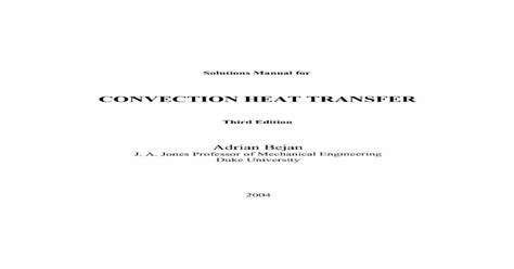 Solution manual convective heat transfer bejan. - 2001 audi a4 wiper motor manual.