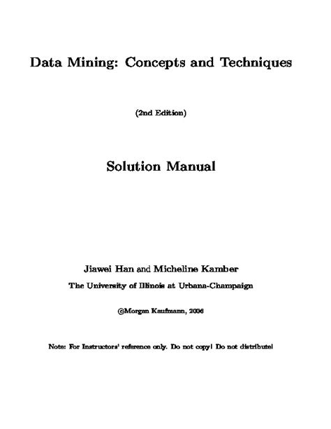 Solution manual data mining second edition. - Wirtschaftslage, aussenwirtschaft und aussenpolitik in osteuropa.