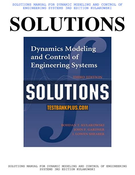 Solution manual dynamic modeling and control systems. - The complete guide to highfire glazes glazing firing at cone 10.