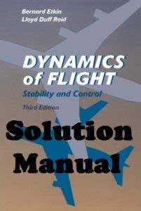 Solution manual dynamics of flight etkin. - Mercruiser 350 mag ect service manual.