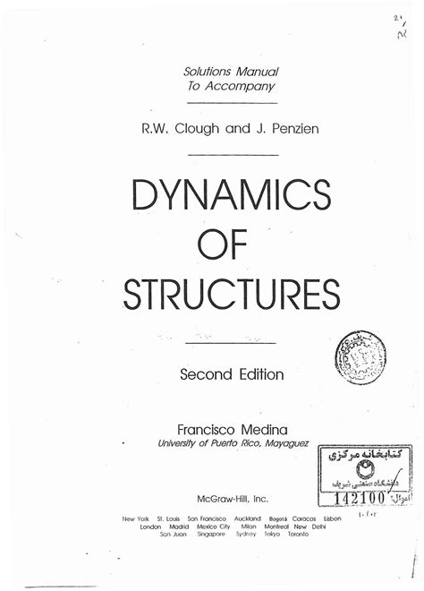 Solution manual dynamics structures clough penzien. - Budapest a critical guide 4th edition.