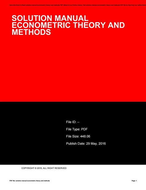 Solution manual econometric theory and method. - Honda cb 650 1982 shop manual.