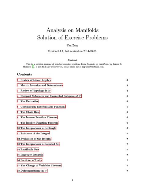 Solution manual for analysis on manifolds. - Das böse. oder das drama der freiheit..