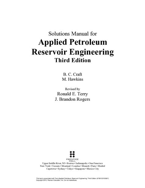 Solution manual for applied petroleum reservoir engineering. - Manuale di servizio per honda pan european st1100.