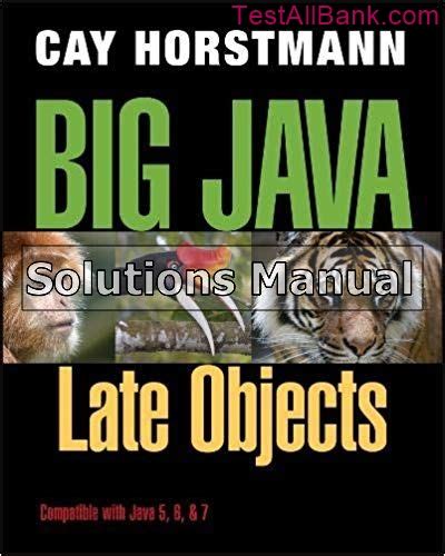 Solution manual for big java late objects. - Collectible vernon kilns identification and value guide 2nd edition.