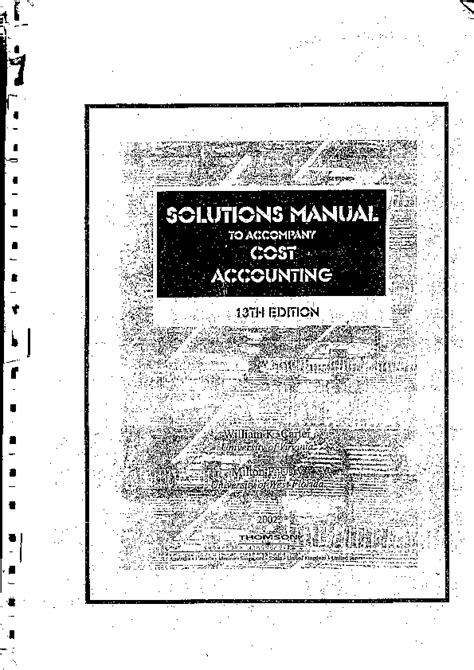Solution manual for cost accounting by carter. - Us army pathfinder school study guide.