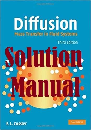 Solution manual for diffusion by cussler. - Libro del cachorro, el - manual practico 3b* edici.
