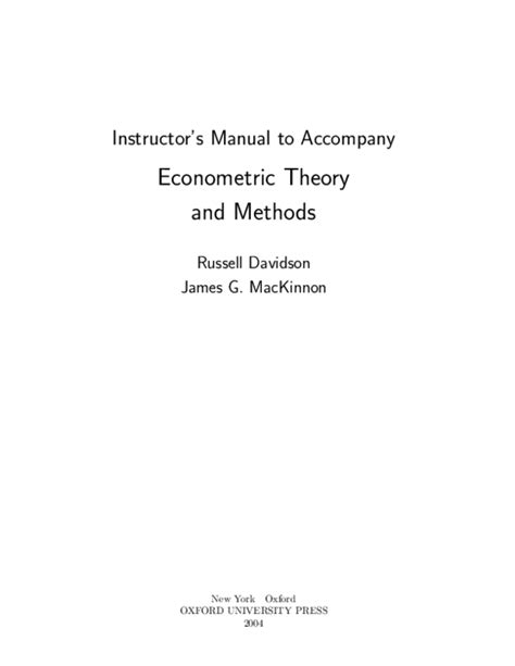 Solution manual for econometric theory methods download. - Abyc diesel engines support systems certification study guide.
