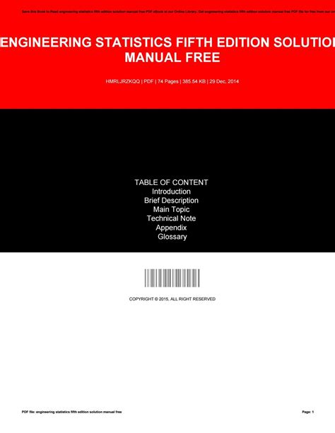 Solution manual for engineering statistics 5th edition free. - Netscape communicator - ciencia y tecnologia.