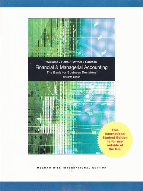 Solution manual for financial accounting 15e williams. - Service handbuch tektronix dm 501 dm 501a digitalmultimeter.