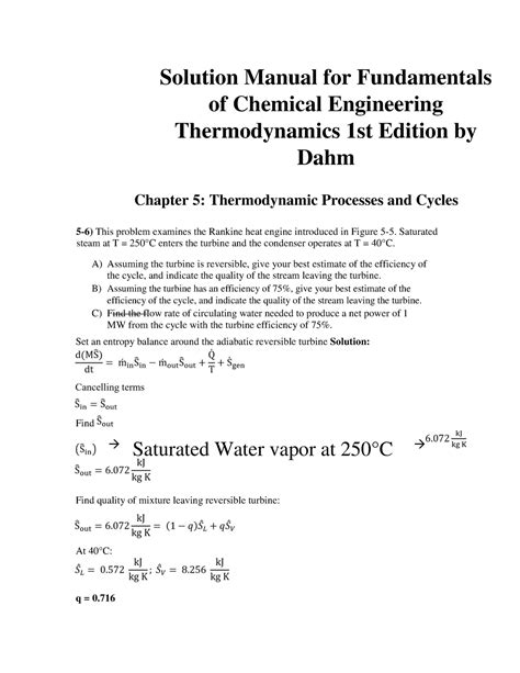 Solution manual for fundamental thermodynamic sixth edition chapter 07. - Utile & diuota operetta della imitatione di giesu christo.
