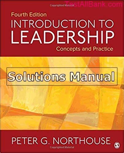 Solution manual for introduction to leadership concepts and practice. - Tomarts 5th edition disneyana guide to pin trading.
