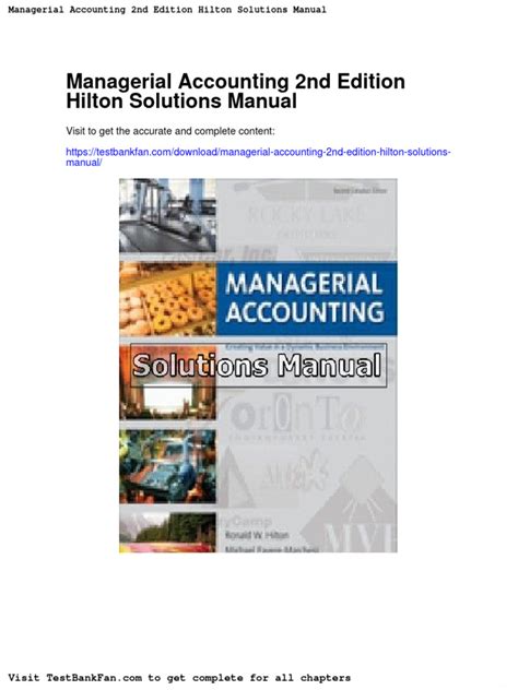 Solution manual for managerial accounting by hilton. - Alfred dreyfus: degradiert - deportiert - rehabilitiert.