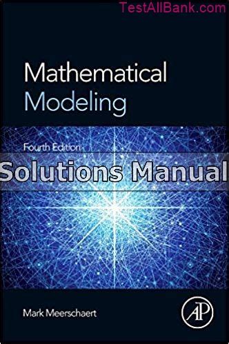 Solution manual for mathematical modeling meerschaert. - Manual clínico de pediatría de schwartzs.